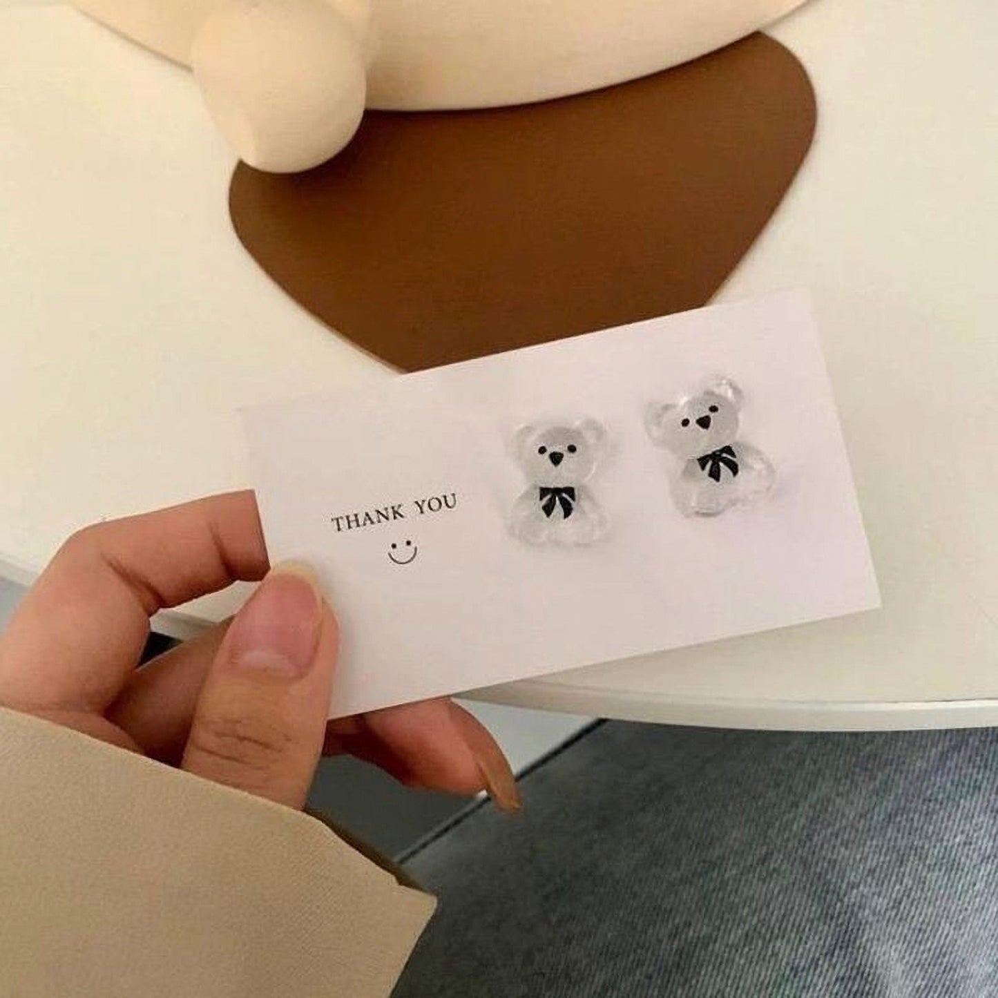 Crystal Bear Earrings