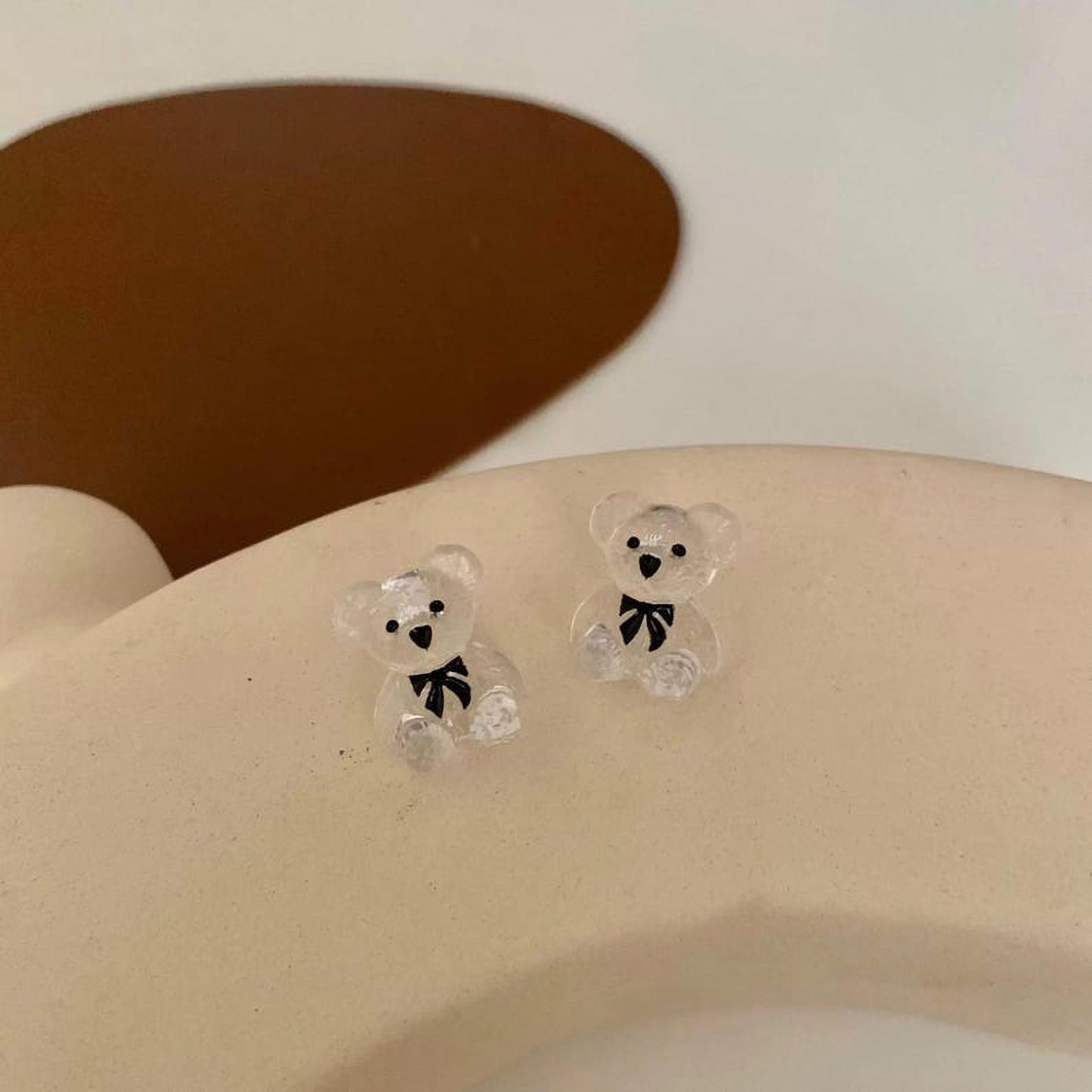 Crystal Bear Earrings
