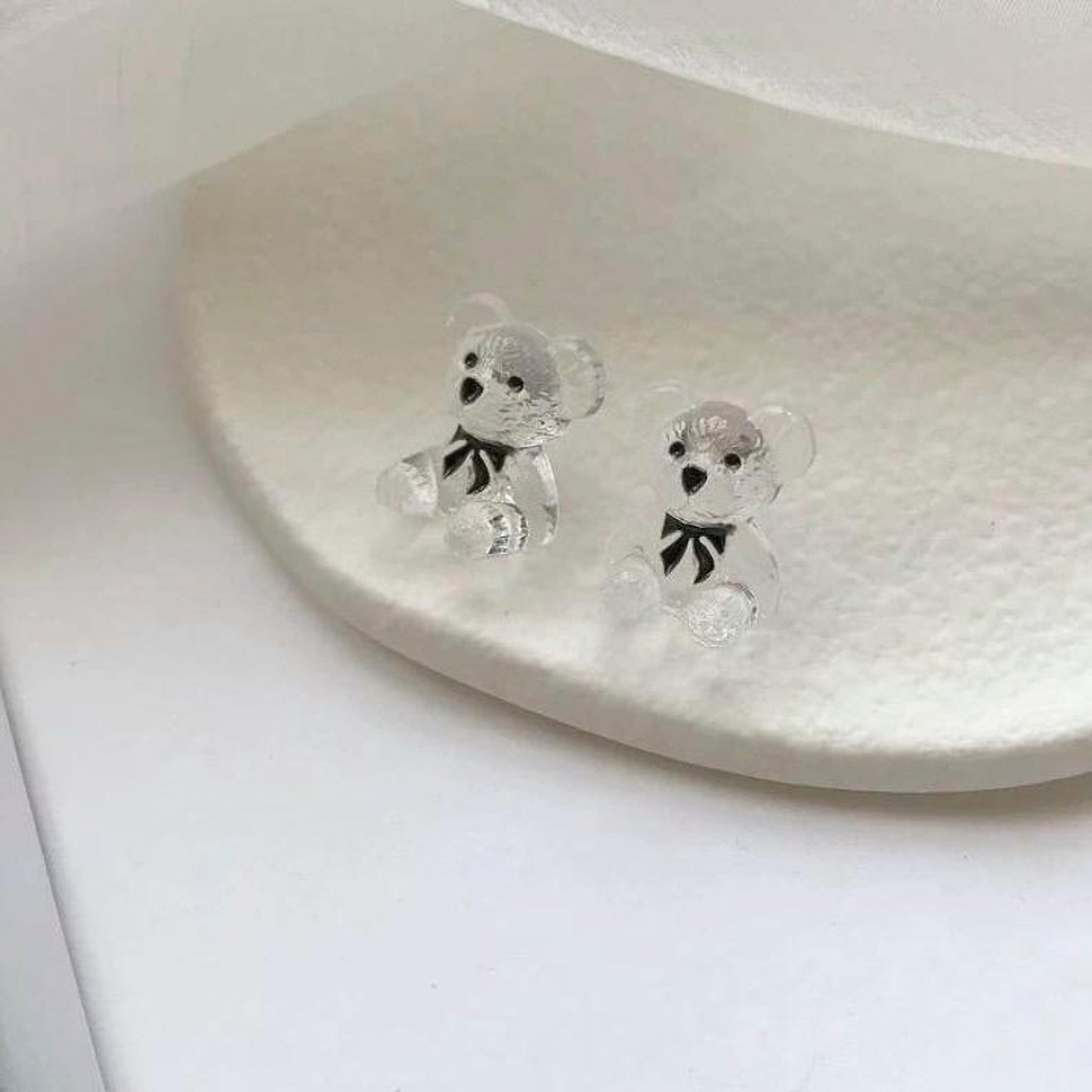 Crystal Bear Earrings