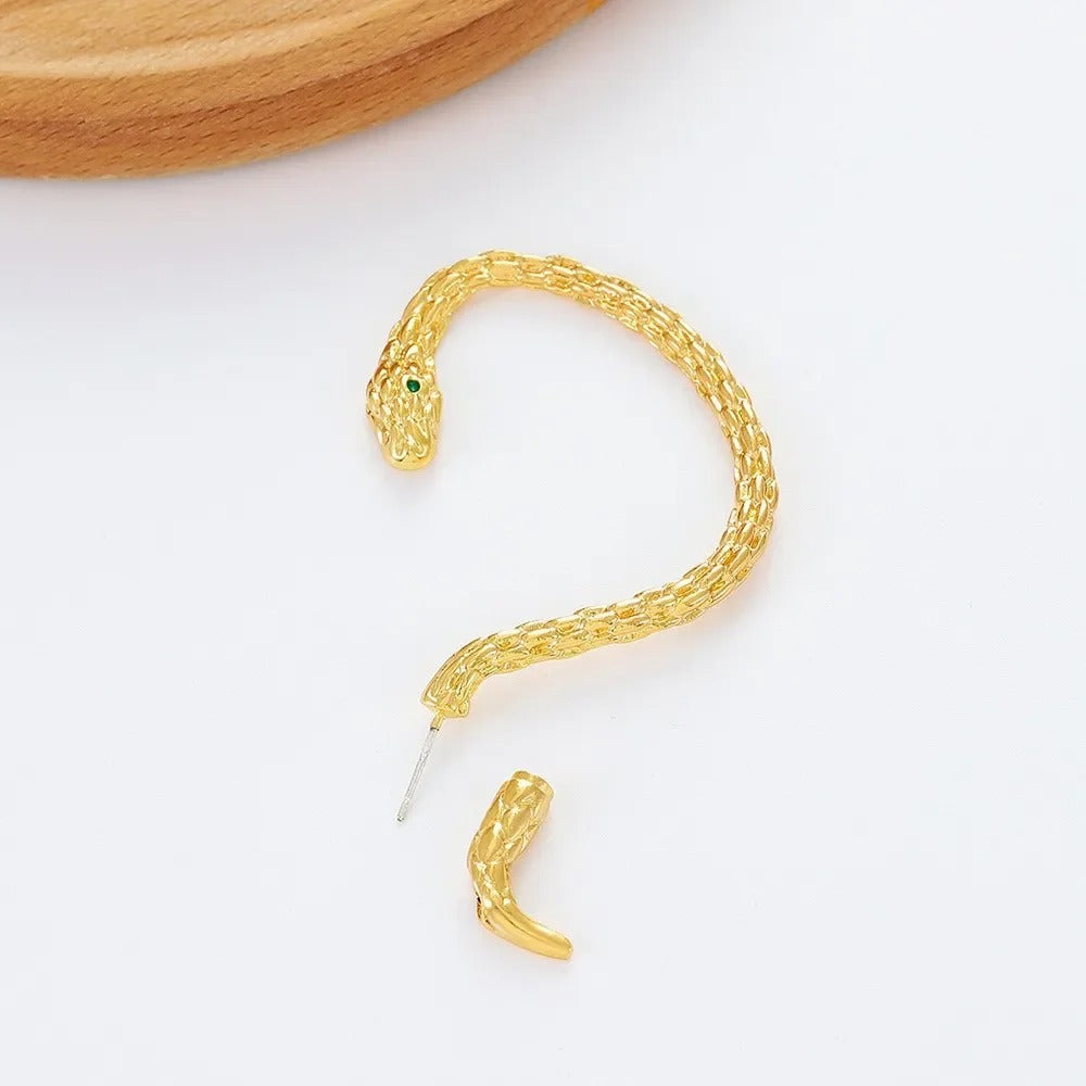 Gold Snake Ear Cuff