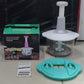 2000ml Manual Food Chopper - 9 in 1 Accessories Hand Puch Chopper - Multifunctional - Easy to Use