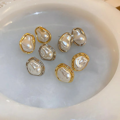 Luxury Pearl Gold Earrings